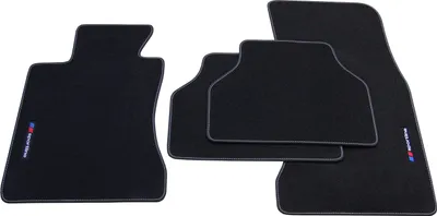 Zdjęcie produktu dla Dywaniki podłogowe Sportline pasujące do BMW serii 5 E60 E61 Estate Touring Limo 2003-2010, szwy: srebrne