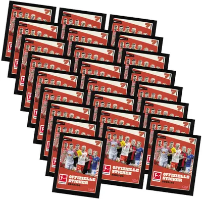 Produktbild von Topps Bundesliga Sticker 2024 - Fußball Sammelsticker - 25 Tüten