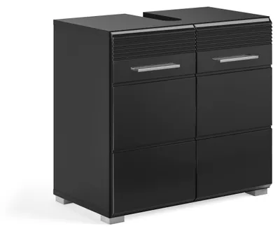 Produktbild von Xonox.home Waschtischunterschrank Linus BxHxT 60 x 56 x 34 cm Frontfarbe schwarz X18B5705