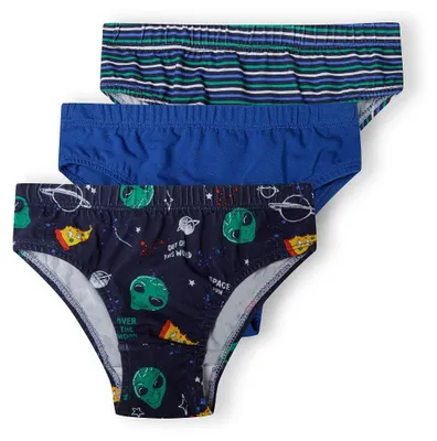 Produktbild von Minoti 3er-Pack Unterhosen Blau Gr. 110 für Jungen
