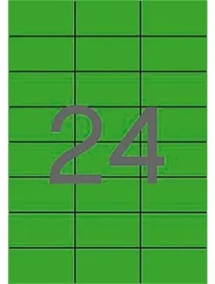 Obrázok produktu pre Etikety, 70x37 mm, farebné, APLI, zelené, 2400 etikiet/bal