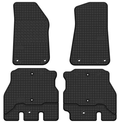 Productafbeelding van Rubberen automatten voor Jeep Wrangler JL vanaf 2017 – 4-delig, zwart, op maat – Wielganizator SolidTread