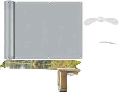 Immagine prodotto di Schermo per la privacy, materiale Oxford resistente, resistente ai raggi UV, grigio-b, 0,9x6M-b
