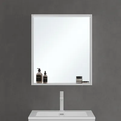 Produktbild von Mai & Mai Spiegelschrank Bad mit Beleuchtung Badezimmerschrank Hängeschrank Badezimmerspiegel BxTxH 60x12x70 cm Weiß matt Spiegelschrank-01