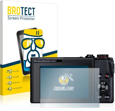 Produktbild von BROTECT Schutzglas für Canon PowerShot G5 X Mark II Schutzfolie Panzer Folie Glas Display Schutz klar
