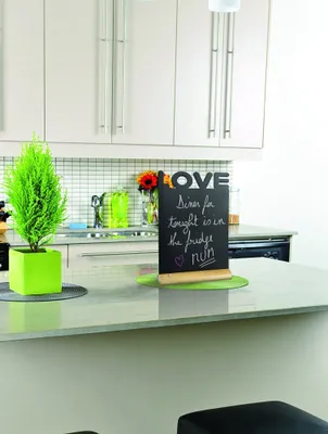 Produktbild von Securit Tischaufsteller SILHOUETTE "LOVE" Melamin und Holz
