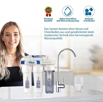 Produktbild von Umkehrosmose-Wasserfilter – Wasserreiniger – Trinkwasserfilter – Wasserfiltersystem – Wasserfilter für den Wasserhahn
