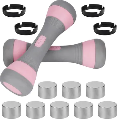 Produktbild von Verstellbares Kurzhantel-Set - Fitnessgewichte - 2 Stück - 1-2KG