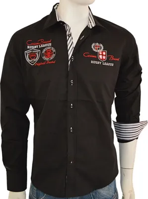 Produktbild von Brandneu Designer Hemd CARISMA Schwarz uni CRM8004 M