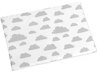 Image de Coussin pour bébé, pour lit de bébé - 42x32 cm (fin) - Gris, Blanc