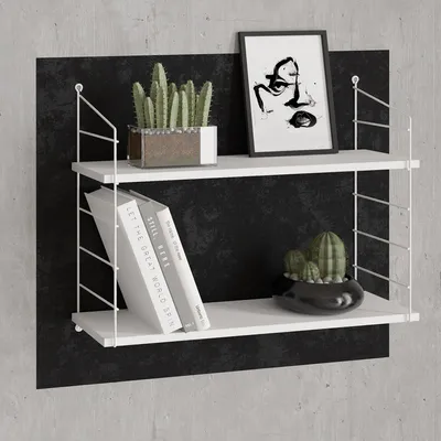 Produktbild von Skye Decor, Armoni 2'li - Shiny White, Wandregale, Weiß, 72 x 58 x 20 cm