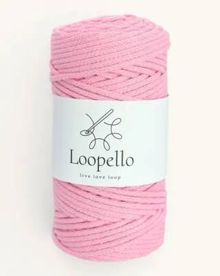 Produktbild von Loopello Baumwollkordel Pro 3 mm 100 m – Rosa