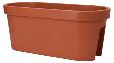 Produktbild von Balkonblumentopf/blumentopf - terrakotta - 60 x 25 cm - oval - Kunststoff
