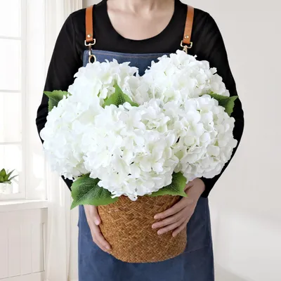 Produktbild von Elzusha – Künstliche Hortensienblumen zur Dekoration