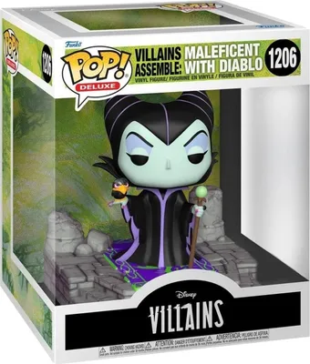 Produktbild von Disney Villains - Villains Assemble: Maleficent with Diablo 1206 Special Edition - Funko Pop! Deluxe