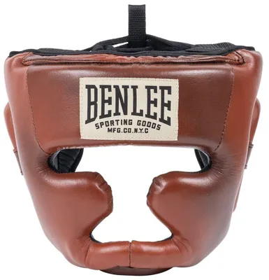 Obrázok produktu pre Kožená ochrana hlavy PREMIUM HEADGUARD Brown/Black/Beige S/M BENLEE
