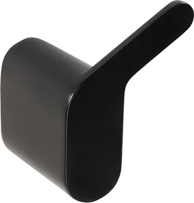 Produktbild von BORGANIC BLACK Kleiderhaken Edelstahl Zink Schwarz 39x44x58 mm für Bad & Küche >> zum Bohren