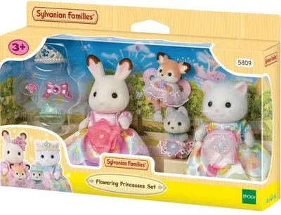 Image de SYLVANIAN FAMILIES - Les princesses en robes a fleurs - 5809