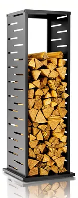 Zdjęcie produktu dla Półka na drewno kominkowe Luma Grid Metall, antracytowa, do użytku zewnętrznego