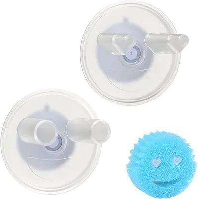 Produktbild von Famanu Schwammhalter Selbstentwässernd - Transparent, 2er Set
