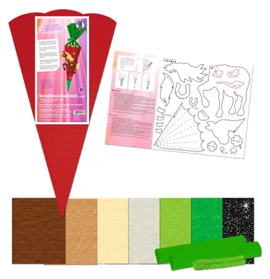 Produktbild von URSUS 9860007, Schultüte ohne Inhalt, Junge/Mädchen, Mehrfarbig, Abbildung, Karton, Hexagonal
