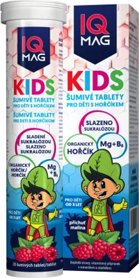 Obrázek produktu pro IQ Mag KIDS organický hořčík pro děti. šumivé tablety 20 tbl