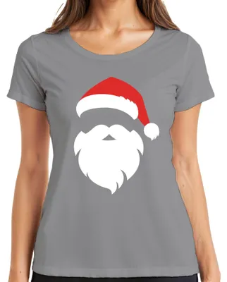 Produktbild von Santa Weihnachtsmann Weihnachtsoutfit - Weihnachten Damen T-Shirt, Grau, L