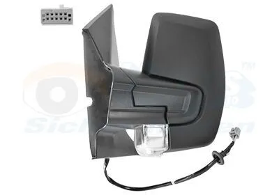 Produktbild von VAN WEZEL 1989801 Außenspiegel Seitenspiegel Links für FORD Transit Custom V362 Kastenwagen (FY, FZ) Konvex