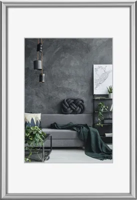 Produktbild von Hama Detroit, Einzelbilderrahmen, Aluminium, Silber, Glanz, Wand, 60 x 80 cm
