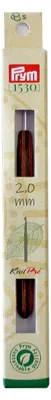 Häkelnadel aus Holz, 2,0 mm, mehrfarbig
