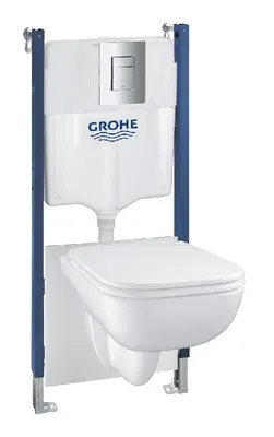 Produktbild von Grohe Solido - Vorwandinstallationsset, Klosett und WC-Sitz SoftClose, Betätigungsplatte Even, verchromt