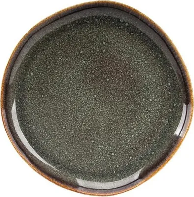 Produktbild von James Cooke Moss, Teller flach, Ø 22 cm, 2 Stück, grün Steinzeug