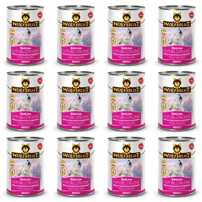 Zdjęcie produktu dla Mokra karma dla psa WOLFSBLUT VetLine Hypoallergenic 12 x 395g