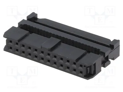 Zdjęcie produktu dla 1 sztuka złącza 1,27 mm T812124A101CEU - wtyk żeński do kabla płaskiego, 24 pinów