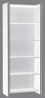 Produktbild von Einzelregal Aveto 5OH BxTxH 800x380x1830mm weiß