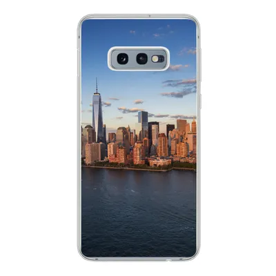 Produktbild von MuchoWow® Handyhülle Schutzhülle Hülle für Samsung Galaxy S10e New York - Skyline - Boot Silikon Softcase Handy Hülle - Handy