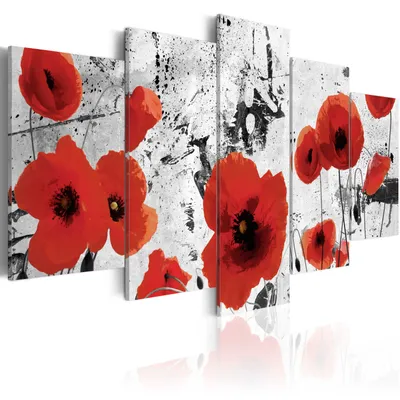 Produktbild von Modernes Wandbild 020110-160 (150x75) - 5 Teilig Bilder Fotografie auf Vlies Leinwand Foto Bild Dekoration Wand Bilder Kunstdruck Abstrakt