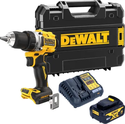Produktbild von DeWalt DCD 800 M1T Akku Bohrschrauber 18 V 90 Nm Brushless + 1x Akku 4,0 Ah + Ladegerät + TSTAK