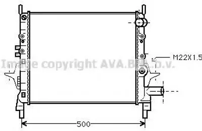 Produktbild von PRASCO RTA2206 Kühler Wasserkühler Motorkühler für RENAULT TWINGO I (C06) TWINGO I Kasten (S06)