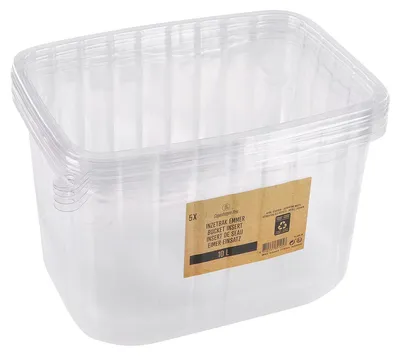 Productafbeelding van Copenhagen Pro Inzetbak voor Verfemmer 10 Liter - Stapelbaar - Transparant Kunststof - Geschikt voor Rollers van 18 cm - Eenmalig Gebruik - Afmeting 31 x 23 cm - Gewicht 407 Gram