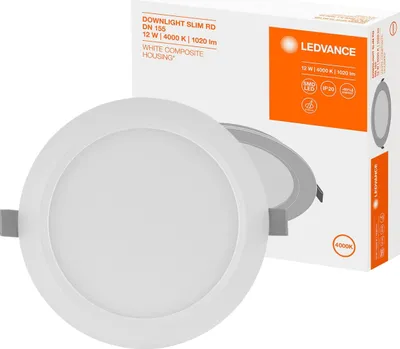 Image de LEDVANCE DL SLIM DN 155 12 W 4000 K WT ceiling lighting