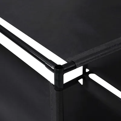 Zdjęcie produktu dla VidaXL 288321, Czarny, 9 pół., Stal, 1300 mm, 450 mm, 1700 mm