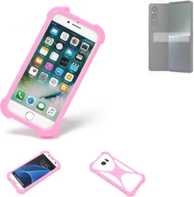 Produktbild von K-S-Trade Handy Hülle kompatibel mit Sony Xperia 1 V Schutz Hülle Bumper Silikon Schutz Hülle Cover Case Silikoncase Silikonbumper TPU Softcase