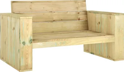 Image de vidaXL Banc de jardin 139 cm Bois de pin imprégné