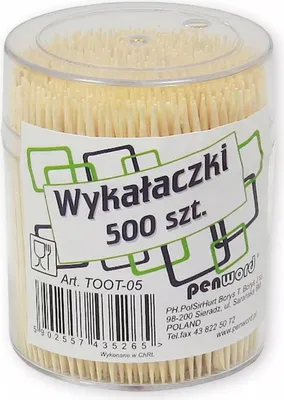 Zdjęcie produktu dla Wykałaczki drewniane higieniczne 500 sztuk