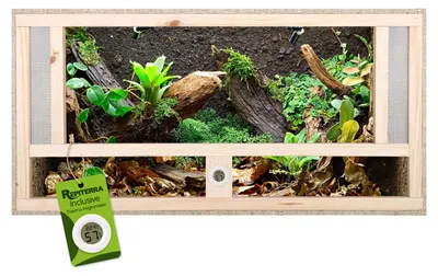 Produktbild von Repiterra® Terrarium Frontbelüftung Holzterrarium OSB Holz Terrarien 80x40x40 cm, KI-generiertes Bild
