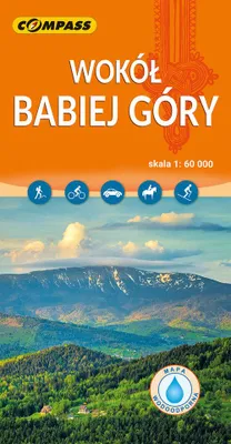 Zdjęcie produktu dla Wokół Babiej Góry laminowana mapa turystyczna 1:60 000