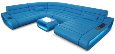 Produktbild von XXL Wohnlandschaft Concept U-Form in Leder