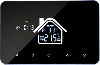 Obrázok produktu pre Digitálny LCD izbový termostat Inteligentný termostat pre ohrev vody Podlahové kúrenie Termostat s týždenným programovaním Nástenný termostat Regulátor teploty pre domácnosť, školu, kanceláriu, hotel