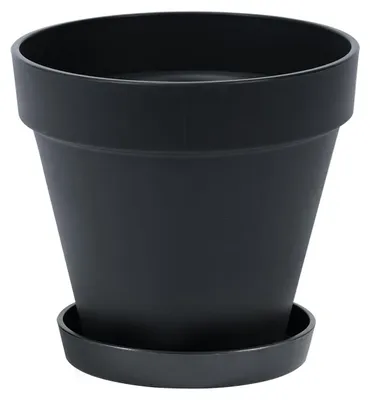 Immagine prodotto di Omgoods - Vasi in plastica da 20 cm con sottovaso e fori di drenaggio